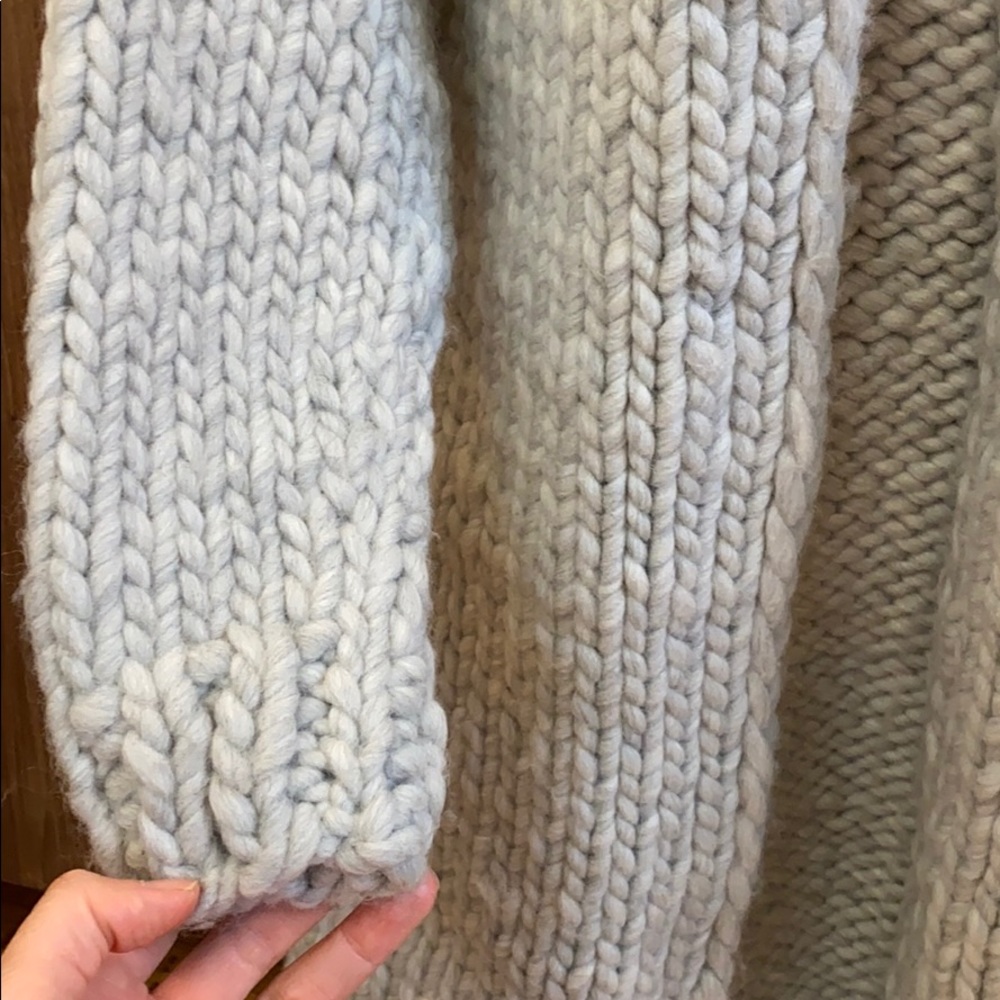 NWT softest coziest hand knit sweater coat - Picture 2 of 3